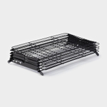 Решетка для сушки кондитерских изделий, 4 яруса, чёрная