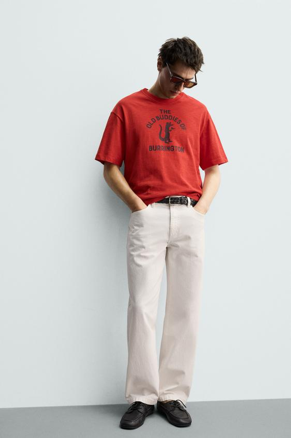 ZARA ДЖИНСЫ RELAXED FIT, БЕЛЫЙ