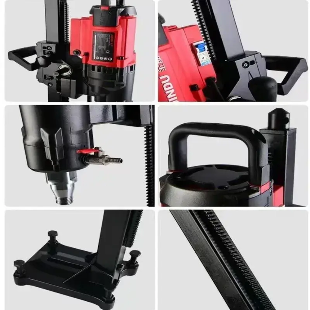 Установка для алмазного колонкового бурения Jindu CF-9220 с 1 буровой коронкой, 3200 Вт/900 об/мин/230 мм