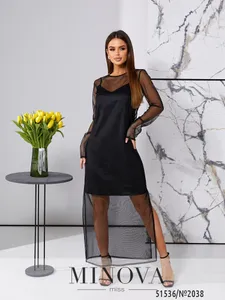 Платье 2038-чёрный Minova