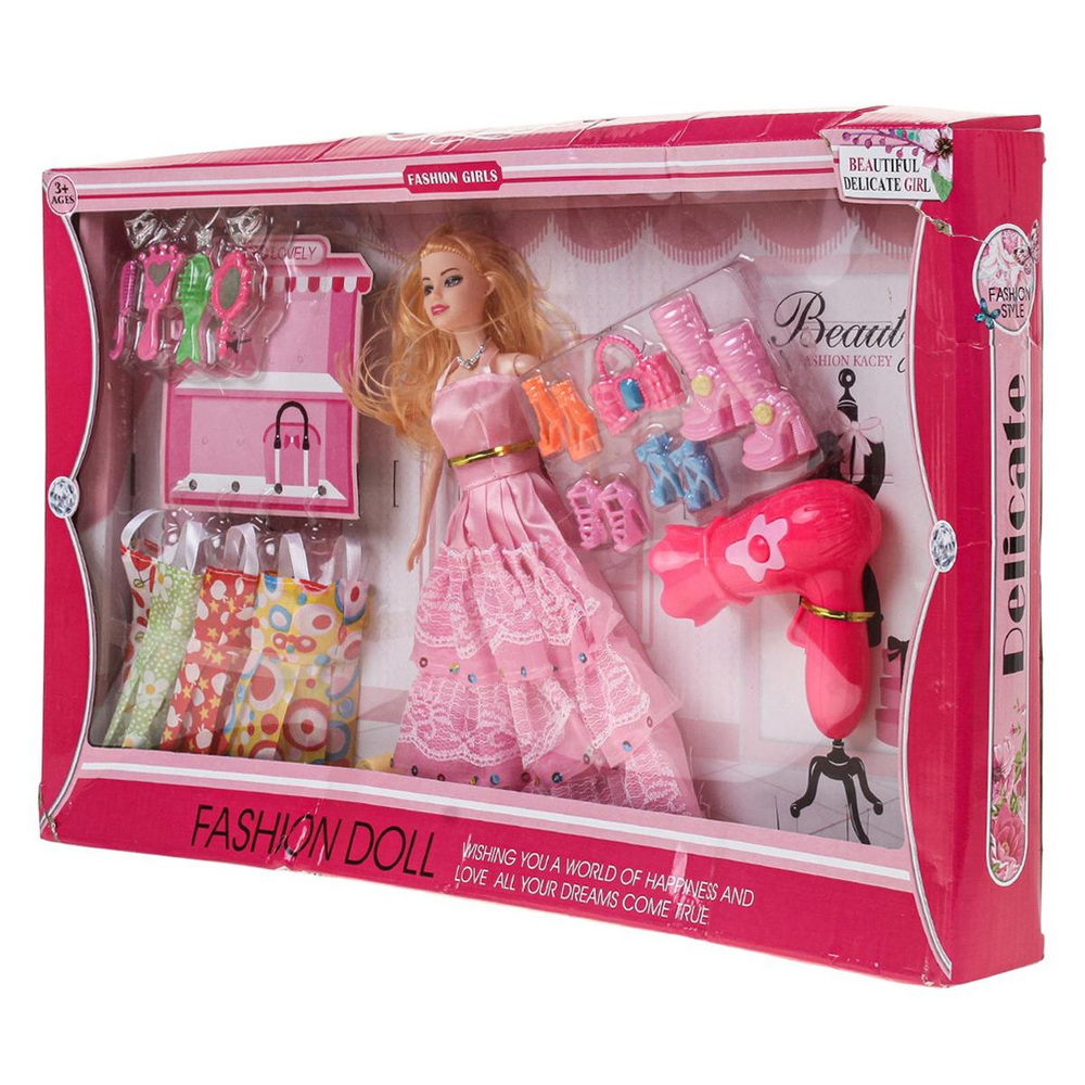 Кукла тип модель, с аксесс. коробка 01328