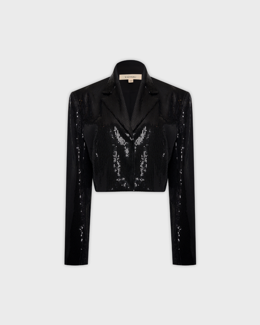 Жакет укороченный из пайеток