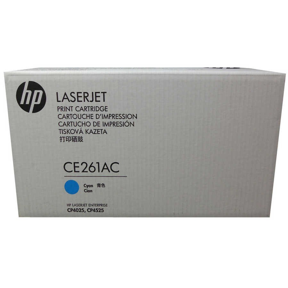 Оригинальный картридж hp CE261A № 648 голубой (CE261AC)