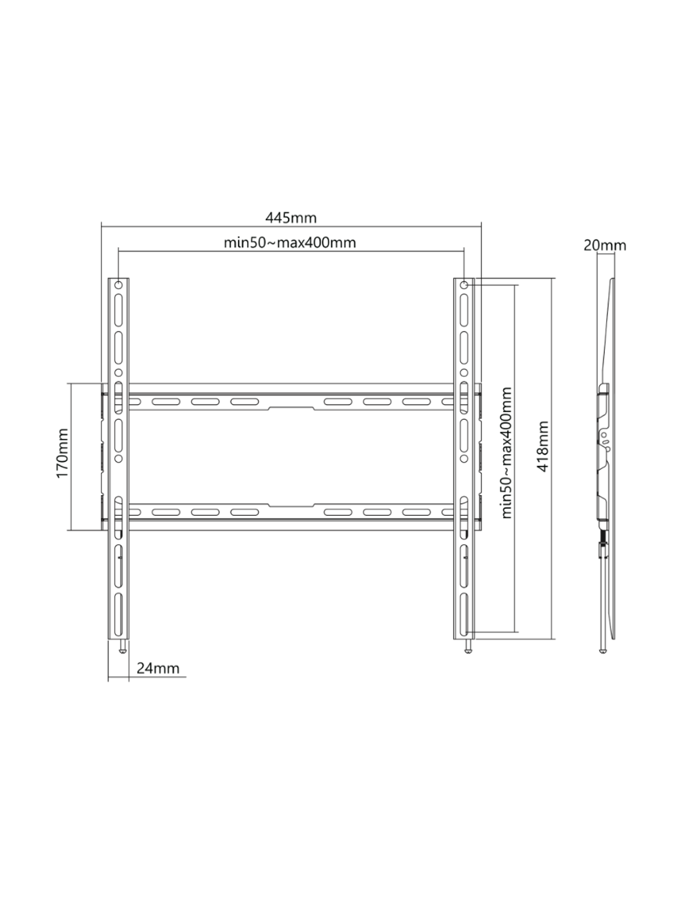 Кронштейн TV BRACKET BASIC-44F,