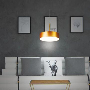 358763 OVER NT21 354 матовое золото Светильник накладной светодиодный, длина провода 2м IP20 LED 30W 4000K 2600Лм 100-265V PROMETA