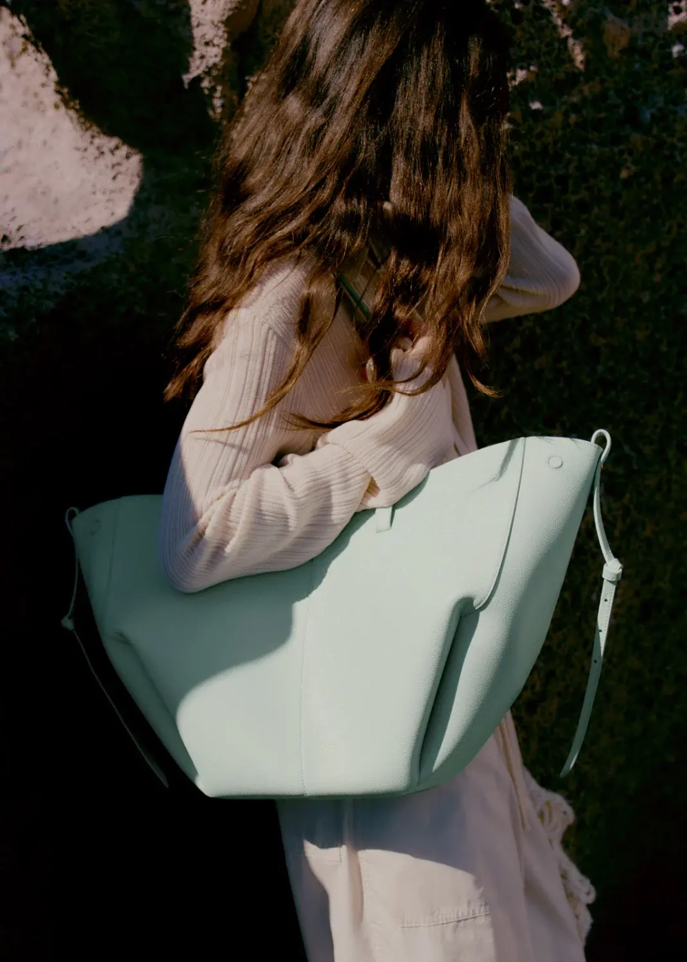 POLENE СУМКА CYME, ЦВЕТ МОРСКОЙ ВОЛНЫ