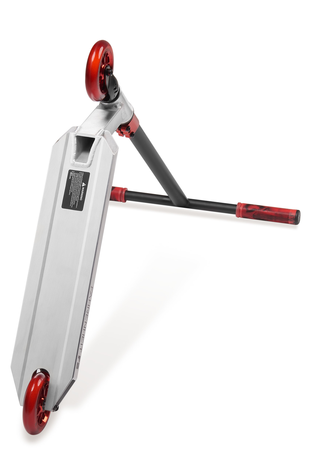 Самокат трюковой Fahrenheit F2 черный/серебристый/красный