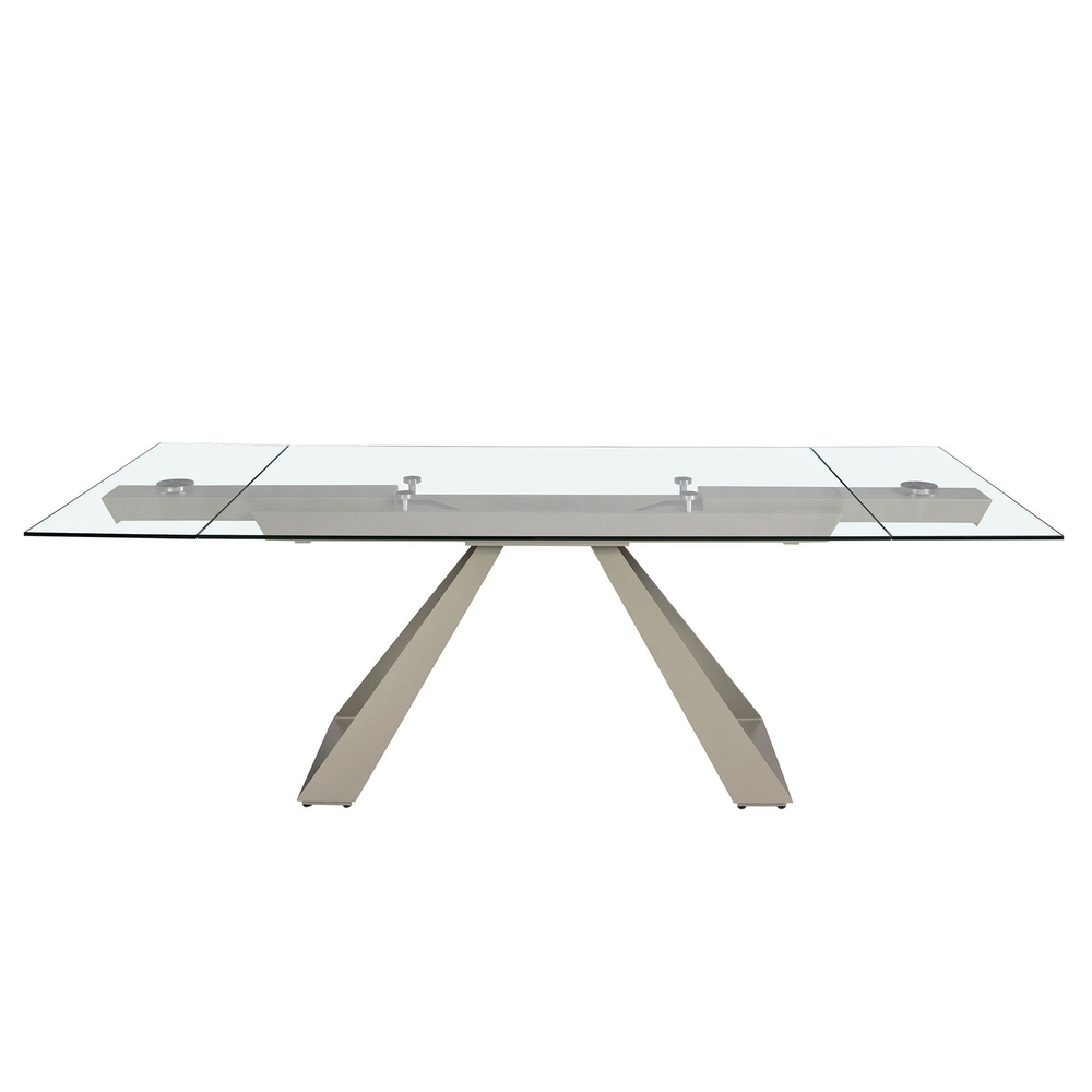 Раздвижной обеденный стол 1125/MC22052DT из закаленного стекла 160/200/240 x 90