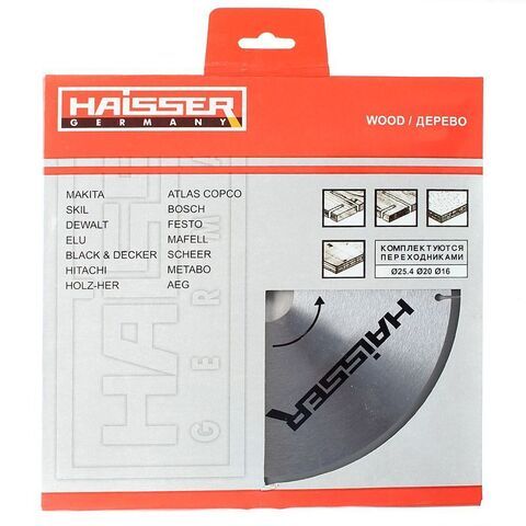 Диск пильный по пластику, ламинату, Haisser, 200х30 мм, 48зуб, HS109053