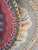 Набор декоративных гобеленовых салфеток Маки (D30 см) 2шт