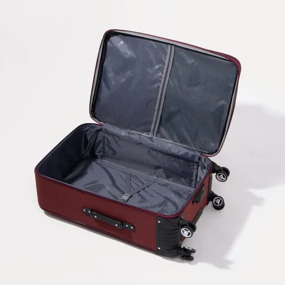 Чемодан большой 28", отдел на молнии, 2 наружных кармана, кодовый замок, цвет красный