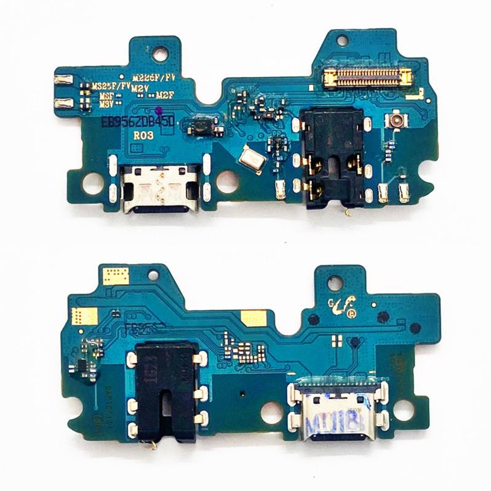 Шлейф для Samsung Galaxy M32/M22 (M325F/M225F) на системный разъем/разъем гарнитуры/микрофон - Преми