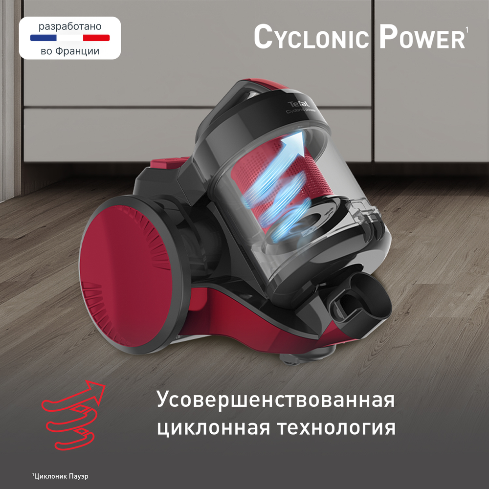 Пылесос с контейнером Tefal Cyclonic Power TW1923RH