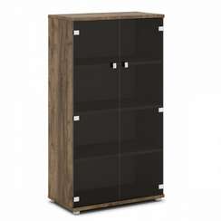 Шкаф со стеклом средний 820х440х1490 V-667