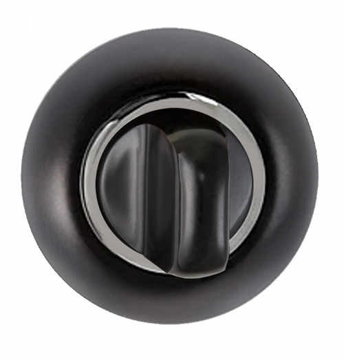 Завертка круг Пуэрто INBK AL 08 B/CP, цвет черный/хром к ручкам 519-08 B/CP, INAL 551-08 B/CP, INAL 518-08 B/CP, INAL 550-08 B/CP (гарантия - 12 месяцев)