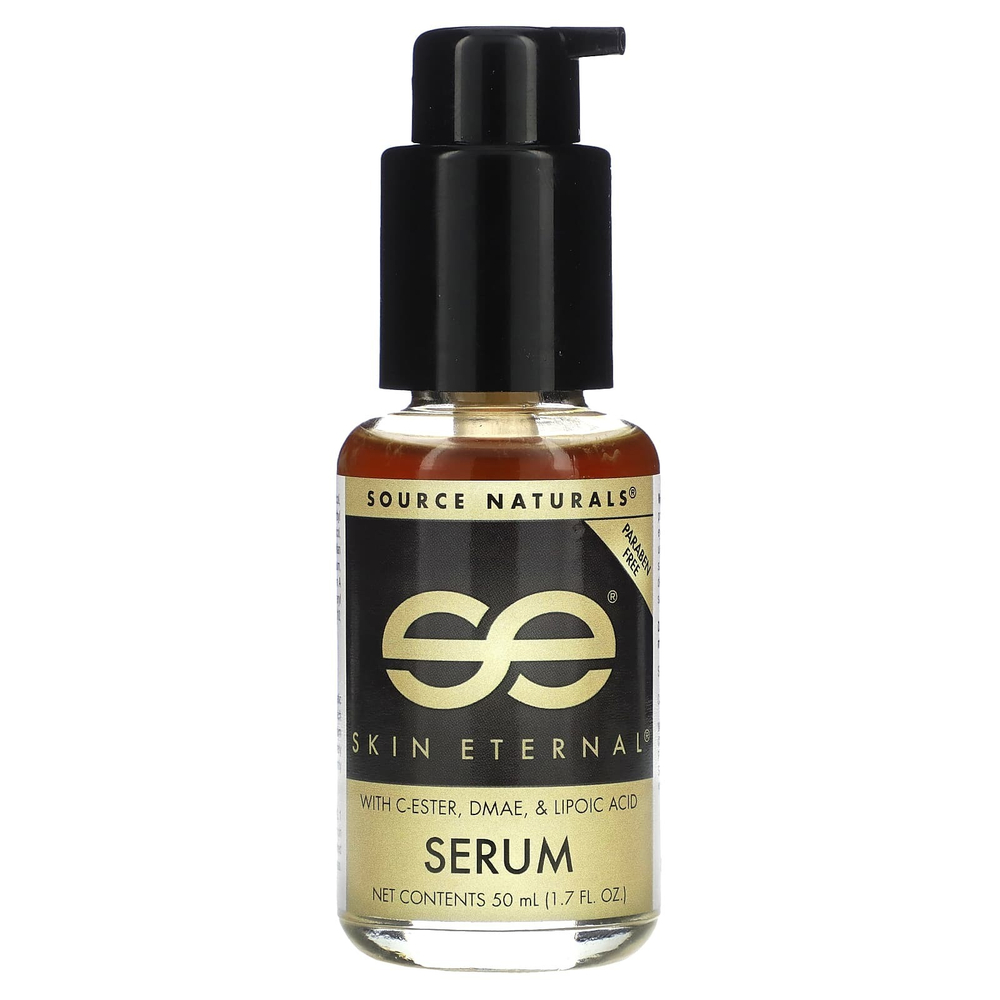 Source Naturals, Skin Eternal, сыворотка с C-эфиром, ДМАЭ и липоевой кислотой, 50 мл (1,7 жидк. унции)