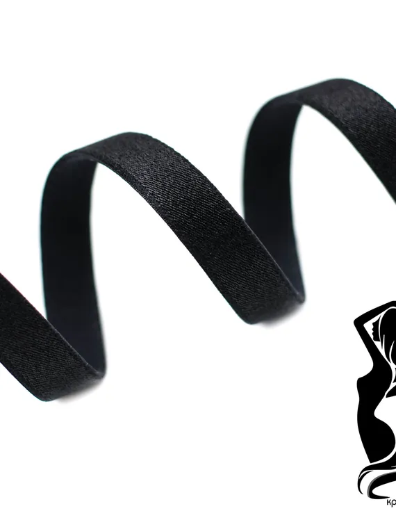 170 740/10 Бретель глянец Lauma 10 мм, черный 170