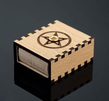 Набор ларец желаний "Снятие порчи и сглаза" со свечками, 5,2х4,5х2 см