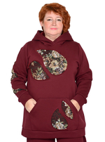 Толстовка из футера с начесом Любава