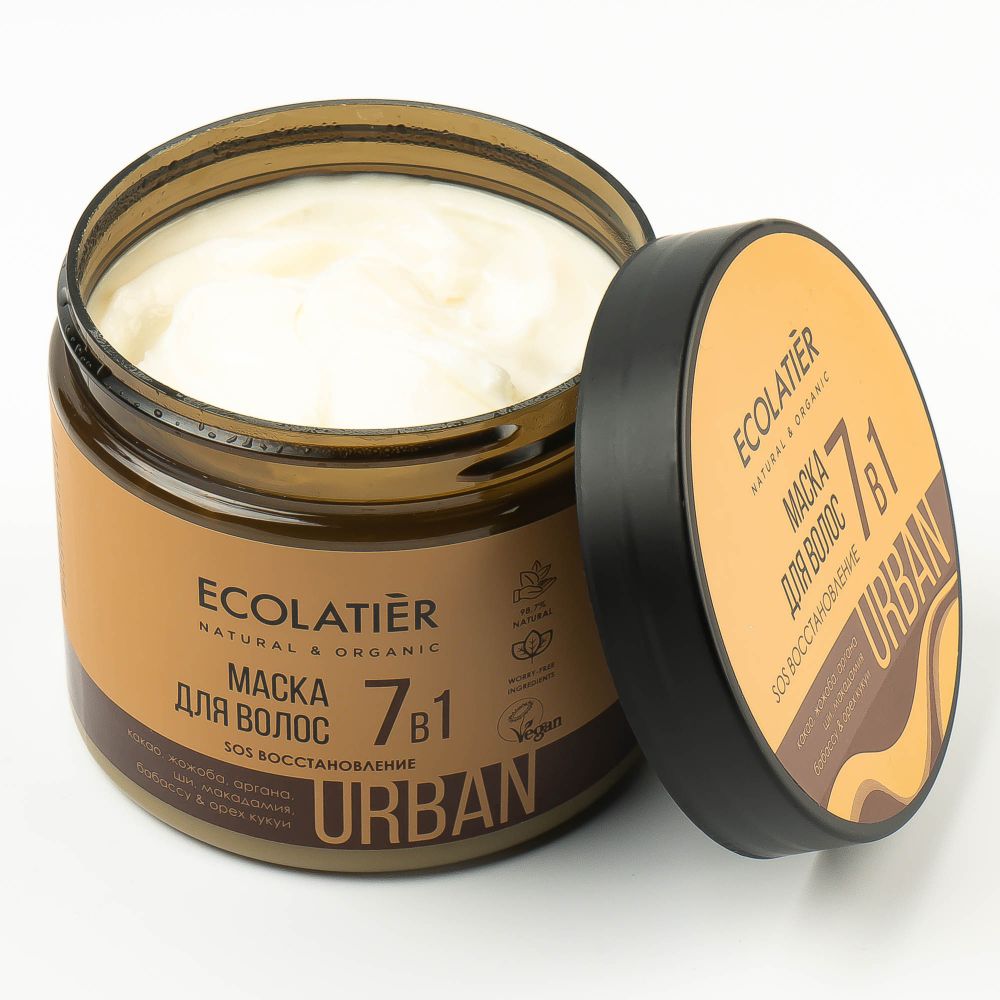 Ecolatier Urban маска для волос 7в1 SOS Восстановление, 380 мл