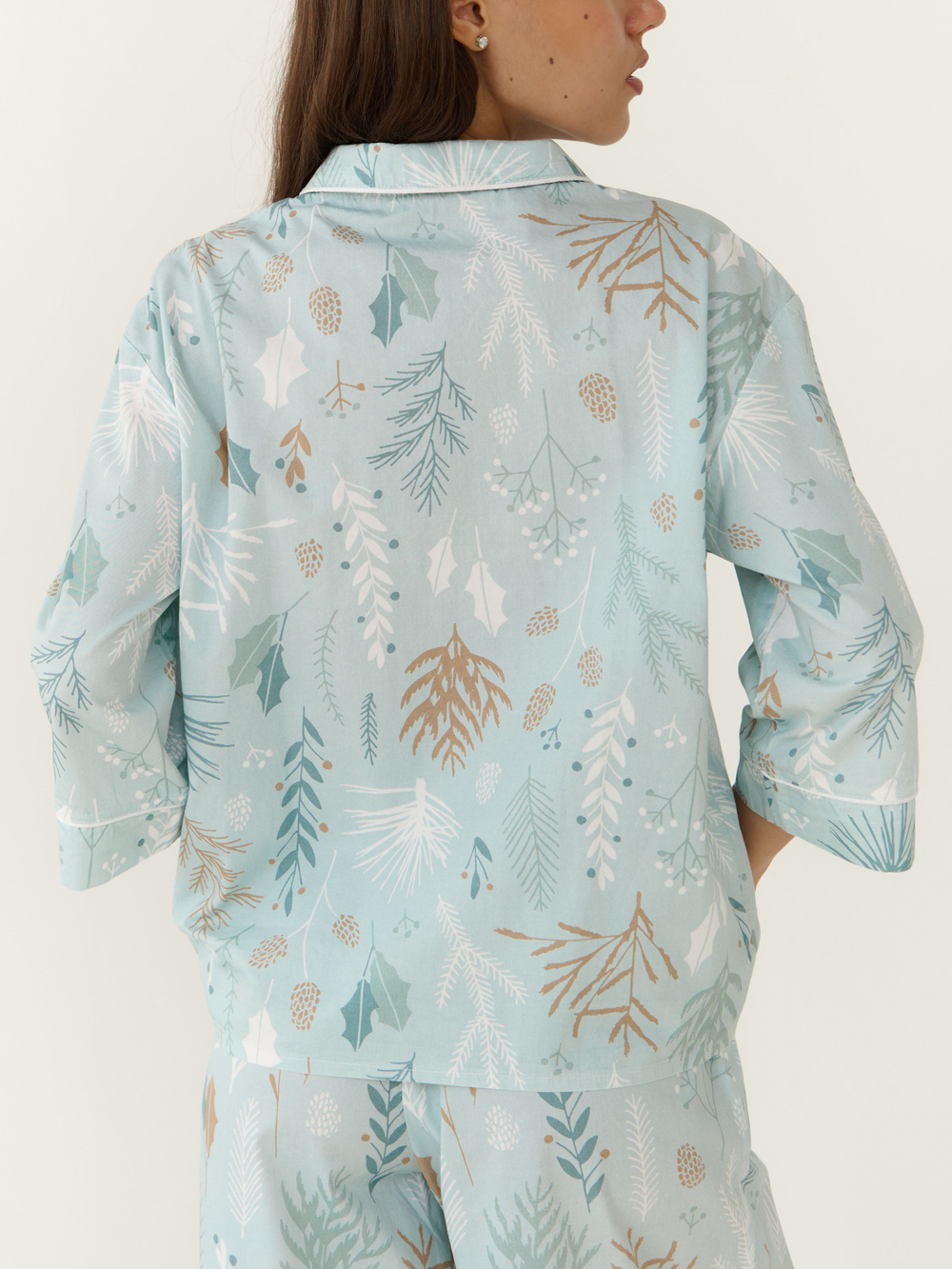 Рубашка сатин Зимний лес