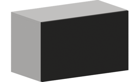 Кухня Модуль ШВГ 600 Ликата / Черный матовый