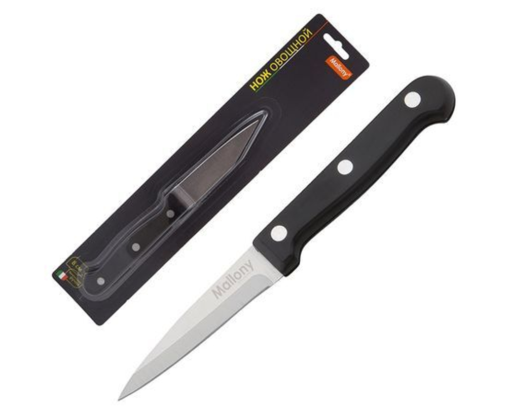 Нож для овощей (лезвие 7,5см) ручка, MAL-07B, Mallony