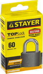 STAYER 60 мм, навесной замок (37160-60)