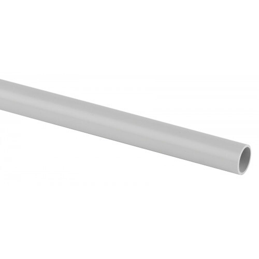 Труба ПВХ гладкая жесткая ЭРА TRUB-40-2-PVC 2х метровая легкая серая d 40мм 28м | Трубы гладкие и гофрированные