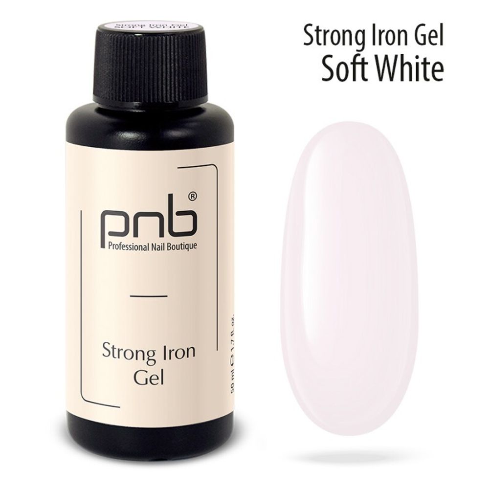 Гель Стронг Айрон, нежно-белый Strong iron gel Soft white, 50 мл