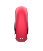 Красный клиторальный массажер с функцией постукивания