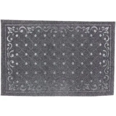 Коврик влаговпитывающий, 40*60 см. Ромбы серый