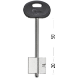 Заготовка сувальдного ключа 10878 МЕТТЭМ-9 MET9DP (06ПЛ-длинный)