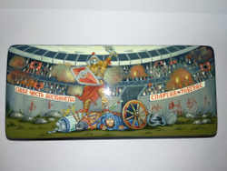 Шкатулка Палех подарок футбольному болельщику