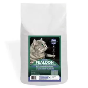 Сухой корм Fealdon Sterilized Super Premium для стерилизованных кошек, с кроликом и рисом