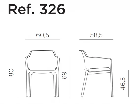Стул Net коралловый