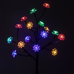 Светильник уличный ЭРА ERASF22-60 на солнечной батарее садовый Сакура 32 см | Садовые декоративные светильники