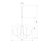 Подвесная люстра Eurosvet ABBEY 4690389203220