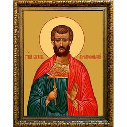 Богдан (Феодот) Адрианопольский Святой мученик. Икона на холсте.