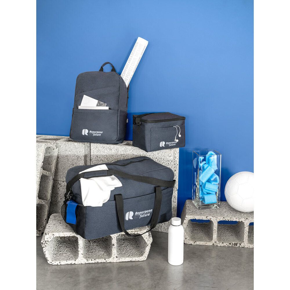 REPURPOSE SPORTS. Спортивная сумка с rPET, Синий
