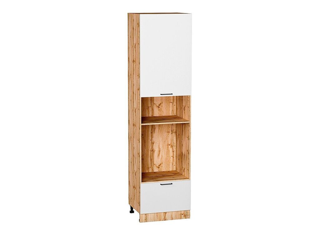 Шкаф пенал с 1-ой дверцей и ящиком под технику Флэт