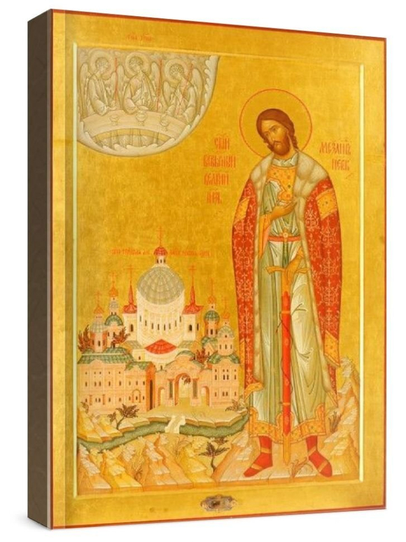 Александр Невский (рукописная икона)