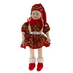 GAEM Игрушка набивная "Эльф" (муз, движ), L16 W12 H40 см (полка 22 см.)