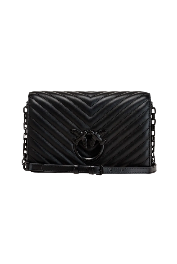 CLASSIC LOVE BAG CLICK CHEVRON – limo black block colour