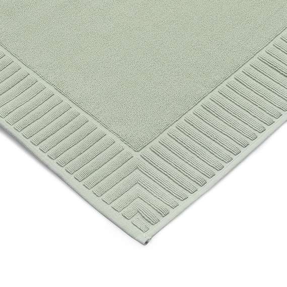 Коврик для ванной с фактурным бортиком мятного цвета из коллекции essential, 50x80 см