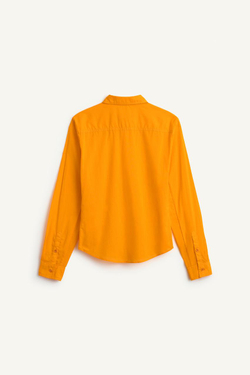 ZARA РУБАШКА С ДЛИННЫМИ РУКАВАМИ, ТЫКВЕННЫЙ