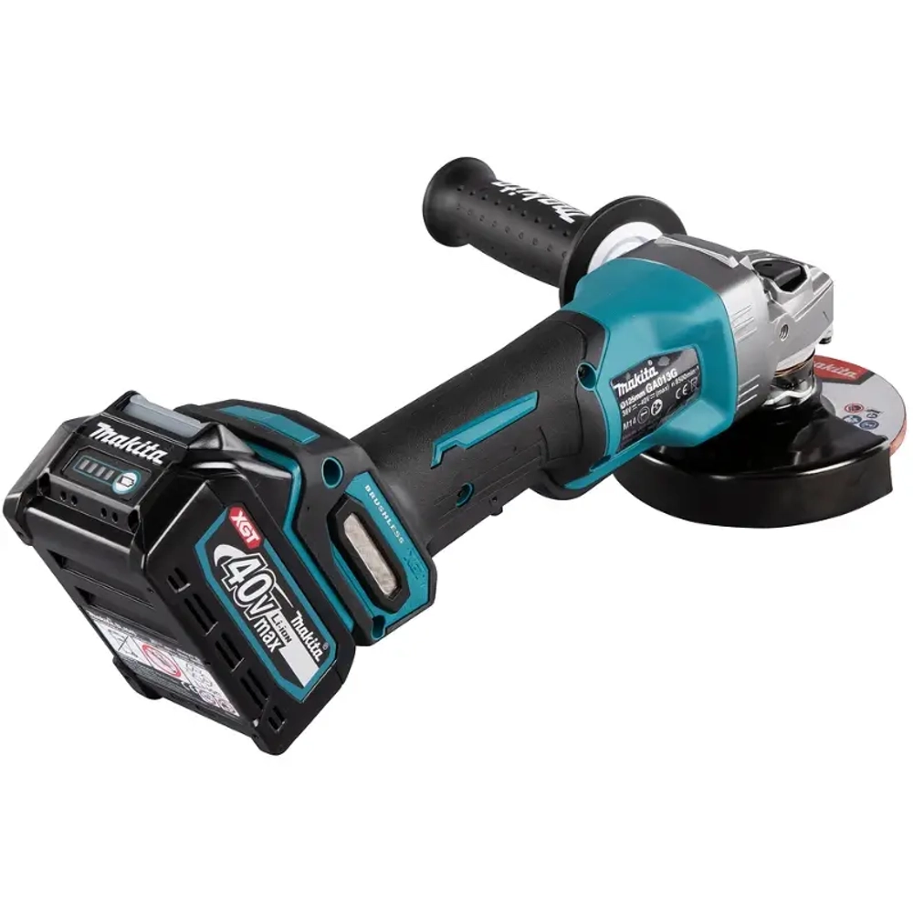 Makita GA013GM201 угловая шлифовальная машина ( 2 x 4 Ач, З/У)