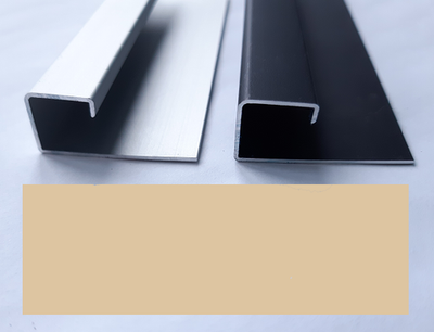 Алюминиевый квадратный профиль для внешних углов шампань LUР