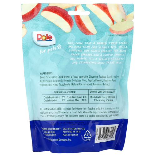 Dole for Pets, Lasting Chew, яблоко, 225 г (8 унций)