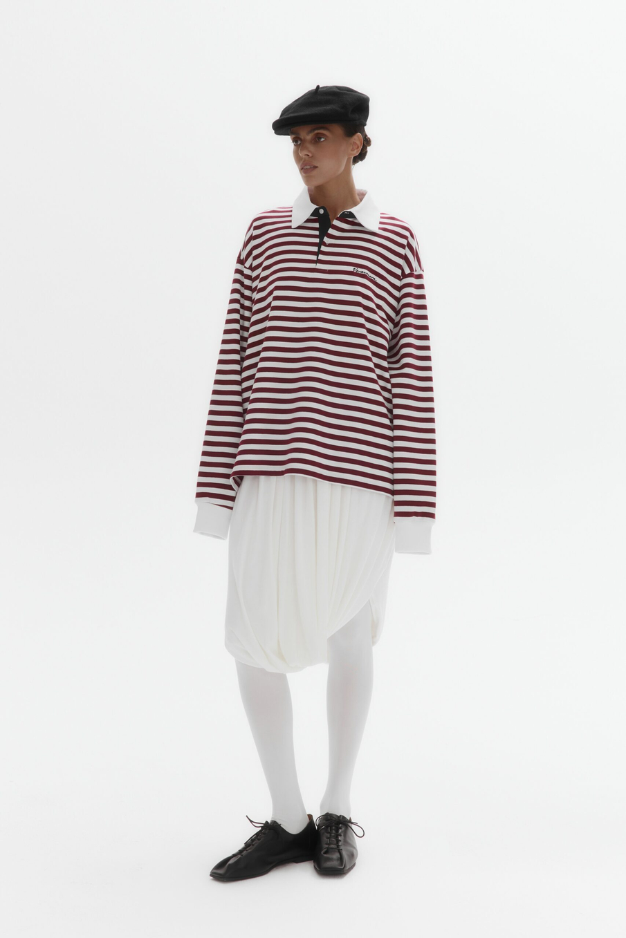 Лонгслив-поло BRETON STRIPE